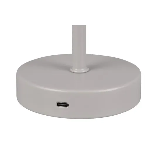 Trio Jeff szürke LED asztali lámpa (TRI-R59151177) LED 1 izzós IP20