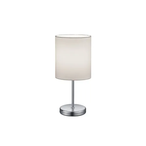 Trio Jerry króm-fehér asztali lámpa (TRI-R50491001) E14 1 izzós IP20