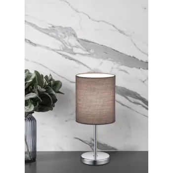 Trio Jerry króm-szürke asztali lámpa (TRI-R50491011) E14 1 izzós IP20 Trio Jerry króm-szürke asztali lámpa (TRI-R50491011) E14 1 izzós IP20