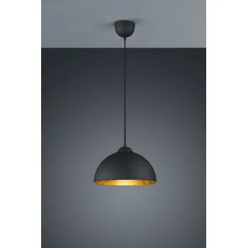 Trio Jimmy fekete-arany függesztett lámpa (TRI-R30121002) E27 1 izzós IP20