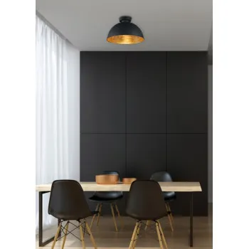 Trio Jimmy fekete-arany mennyezeti lámpa (TRI-R60121002) E27 1 izzós IP20