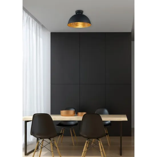 Trio Jimmy fekete-arany mennyezeti lámpa (TRI-R60121002) E27 1 izzós IP20