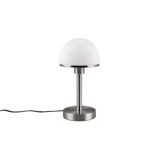Trio Joost II matt nikkel-fehér asztali lámpa (TRI-592300107) E27 1 izzós IP20