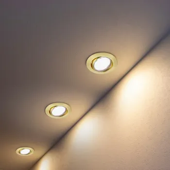 Trio Jura sárgaréz beépíthető lámpa (TRI-650100108) GU10 1 izzós IP20