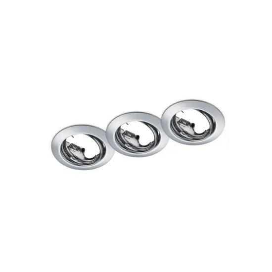 Trio Jura króm beépíthető lámpa szett (TRI-650100306) GU10 1 izzós IP20