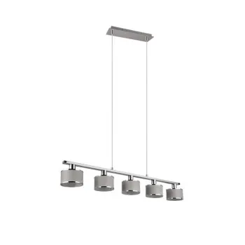 Trio Kaprun króm-szürke függesztett lámpa (TRI-311600506) E14 5 izzós IP20