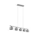 Trio Kaprun króm-szürke függesztett lámpa (TRI-311600506) E14 5 izzós IP20