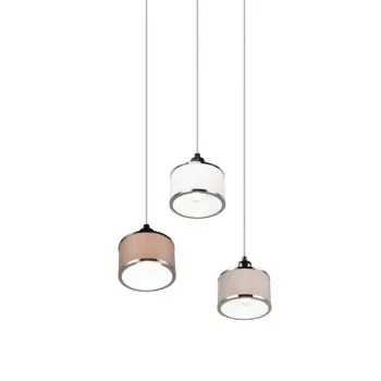 Trio Kaprun króm-többszínű függesztett lámpa (TRI-311630306) E14 3 izzós IP20
