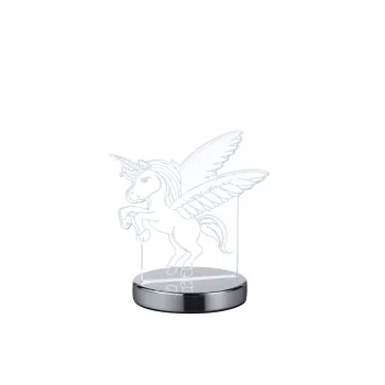Trio Karo króm-átlátszó gyerek LED asztali lámpa (TRI-R52491106) LED 1 izzós IP20 Trio Karo króm-átlátszó gyerek LED asztali lámpa (TRI-R52491106) LED 1 izzós IP20