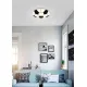 Trio Kloppi fehér-fekete gyerek LED mennyezeti lámpa (TRI-R62941101) LED 1 izzós IP20