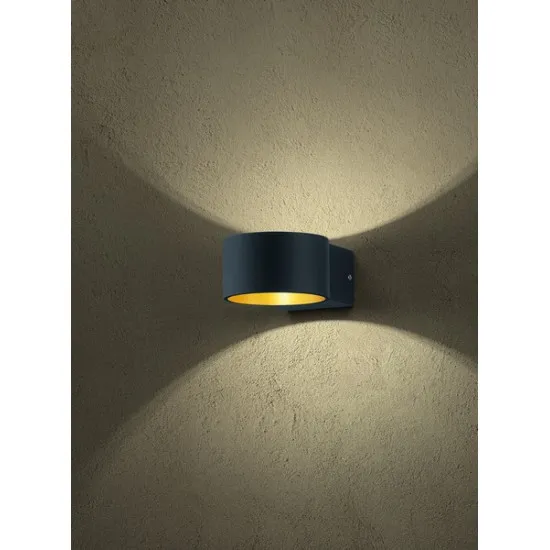 Trio Lacapo fekete LED falikar (TRI-223410132) LED 1 izzós IP20 Trio Lacapo fekete LED falikar (TRI-223410132) LED 1 izzós IP20