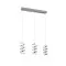 Trio Laola króm-fehér LED függesztett lámpa (TRI-R34183106) LED 3 izzós IP20