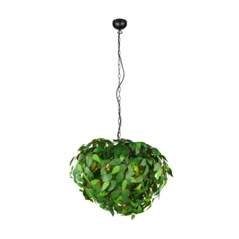 Trio Leavy fekete-zöld függesztett lámpa (TRI-R10464015) E14 4 izzós IP20