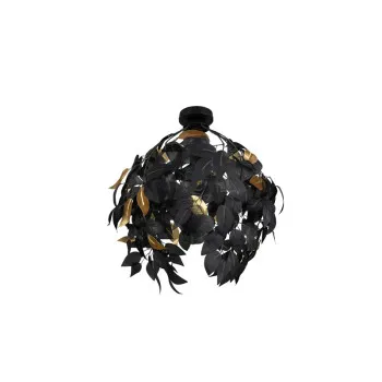 Trio Leavy fekete-arany mennyezeti lámpa (TRI-R60461032) E27 1 izzós IP20