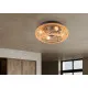 Trio Lillesand fekete-natúr mennyezeti ventilátoros lámpa (TRI-R67302126) E27 4 izzós IP20