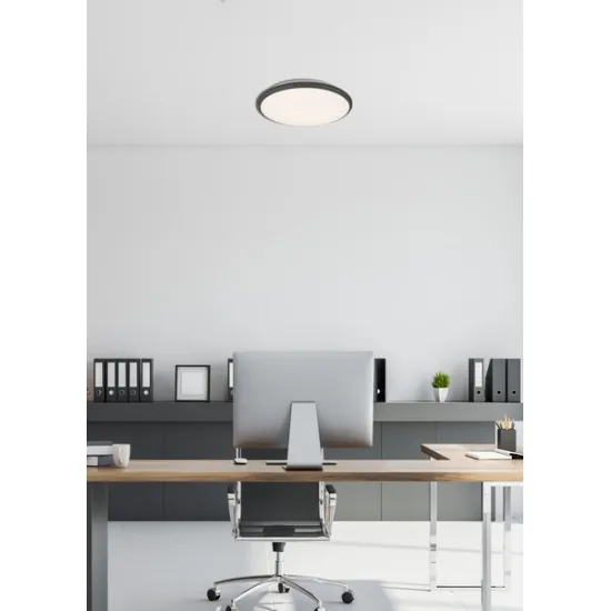 Trio Limbus fekete LED mennyezeti lámpa (TRI-R67021132) LED 1 izzós IP20