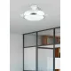 Trio Lindberg titán-fehér LED mennyezeti ventilátoros lámpa (TRI-R67382187) LED 1 izzós IP20
