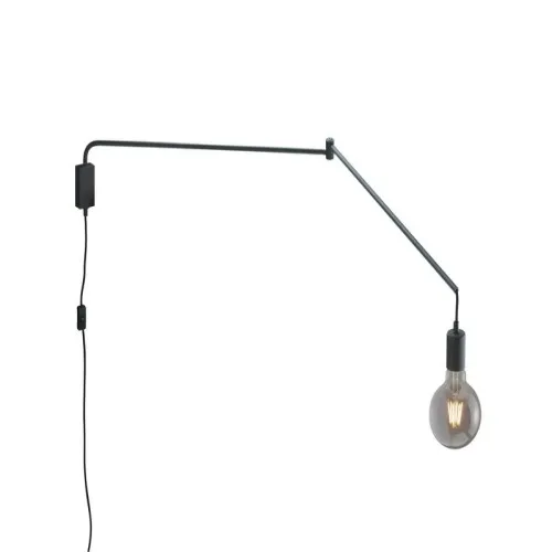 Trio Line fekete fali lámpa (TRI-200200132) E27 1 izzós IP20