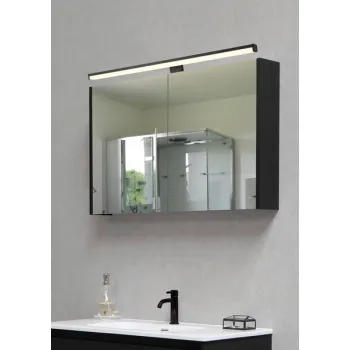 Trio Lino fekete-fehér fürdőszobai LED tükörvilágítás (TRI-284116032) LED 1 izzós IP44