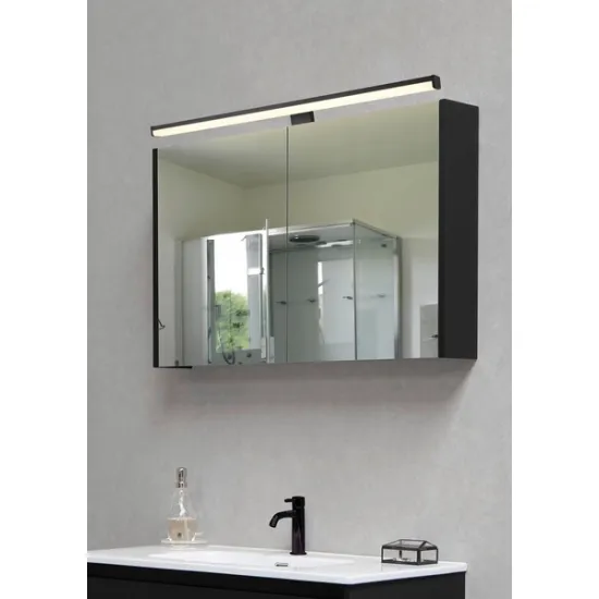 Trio Lino fekete-fehér fürdőszobai LED tükörvilágítás (TRI-284116032) LED 1 izzós IP44