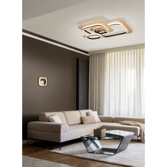 Trio Lugo arany-fekete LED fali lámpa (TRI-242910180) LED 1 izzós IP20