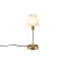 Trio Luis II sárgaréz-fehér asztali lámpa (TRI-595700108) E14 1 izzós IP20