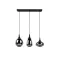 Trio Lumina króm-fekete függesztett lámpa (TRI-317000332) E14 3 izzós IP20