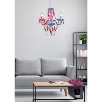 Trio Lüster színes csillár (TRI-R11073017) E14 3 izzós IP20