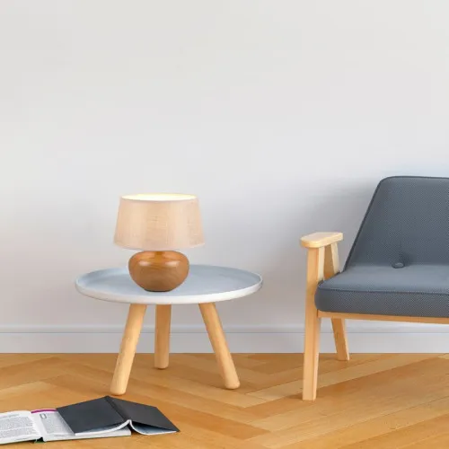 Trio Luxor fa színű-bézs asztali lámpa (TRI-R50621035) E14 1 izzós IP20