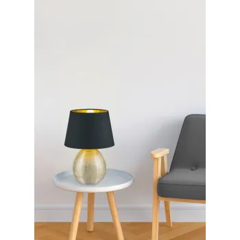 Trio Luxor arany-fekete asztali lámpa (TRI-R50631079) E27 1 izzós IP20