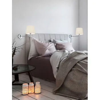 Trio Lyon matt nikkel-fehér falikar (TRI-209100107) E27 1 izzós IP20