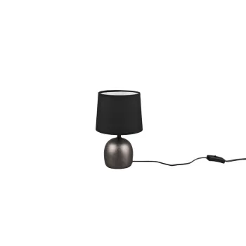 Trio Malu antik nikkel-fekete asztali lámpa (TRI-R50802667) E14 1 izzós IP20