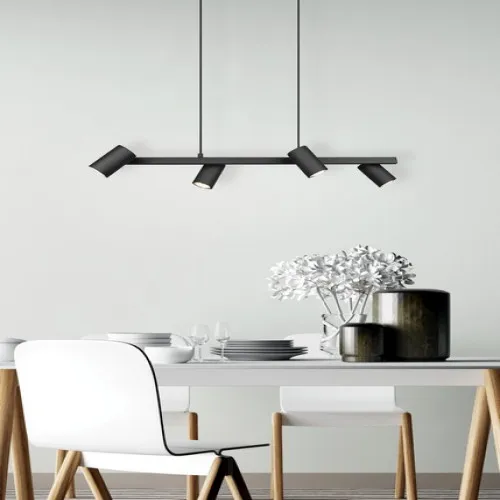 Trio Marley fekete függesztett lámpa (TRI-302400432) GU10 4 izzós IP20