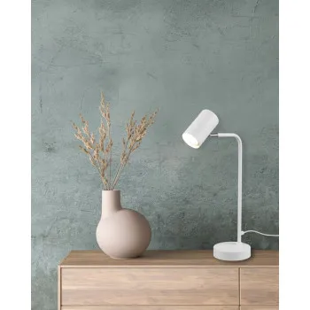 Trio Marley fehér asztali lámpa (TRI-512400131) GU10 1 izzós IP20