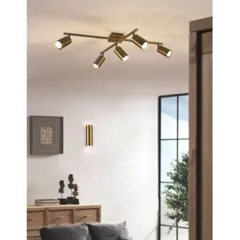 Trio Marley réz mennyezeti spotlámpa (TRI-612400504) GU10 5 izzós IP20