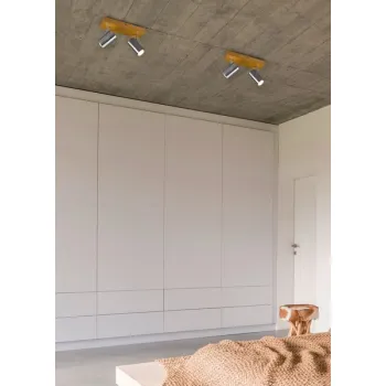 Trio Marley natúr-nikkel mennyezeti spotlámpa (TRI-812400207) GU10 2 izzós IP20