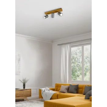 Trio Marley natúr-nikkel mennyezeti spotlámpa (TRI-812400307) GU10 3 izzós IP20