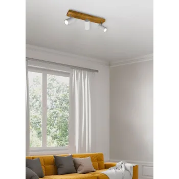 Trio Marley natúr-fehér mennyezeti spotlámpa (TRI-812400331) GU10 3 izzós IP20