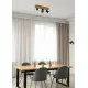 Trio Marley natúr-fekete mennyezeti spotlámpa (TRI-812400332) GU10 3 izzós IP20