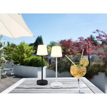 Trio Martinez fehér LED kültéri asztali lámpa (TRI-R54086131) LED 1 izzós IP44