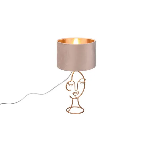 Trio Mary arany-bézs asztali lámpa (TRI-R51221044) E27 1 izzós IP20