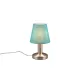 Trio Mats II matt nikkel-türkiz asztali lámpa (TRI-599700119) E14 1 izzós IP20