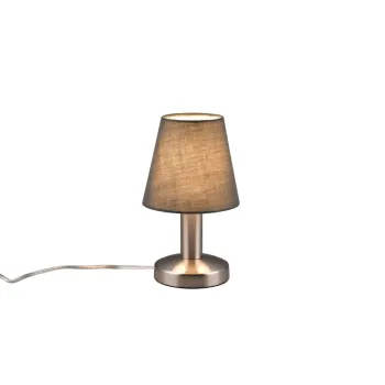 Trio Mats II matt nikkel-antracit asztali lámpa (TRI-599700142) E14 1 izzós IP20