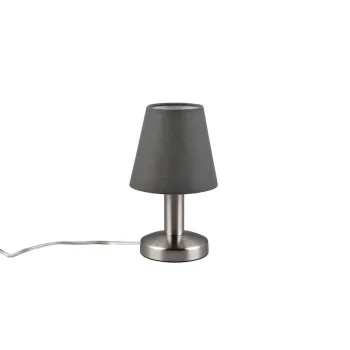 Trio Mats II matt nikkel-antracit asztali lámpa (TRI-599700142) E14 1 izzós IP20