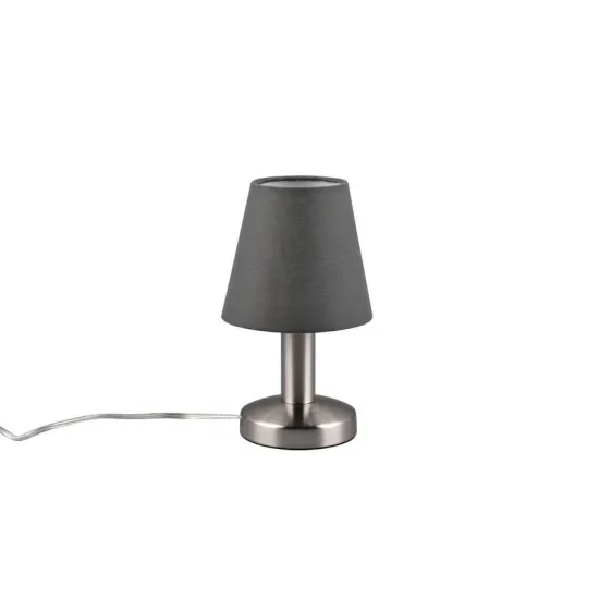 Trio Mats II matt nikkel-antracit asztali lámpa (TRI-599700142) E14 1 izzós IP20