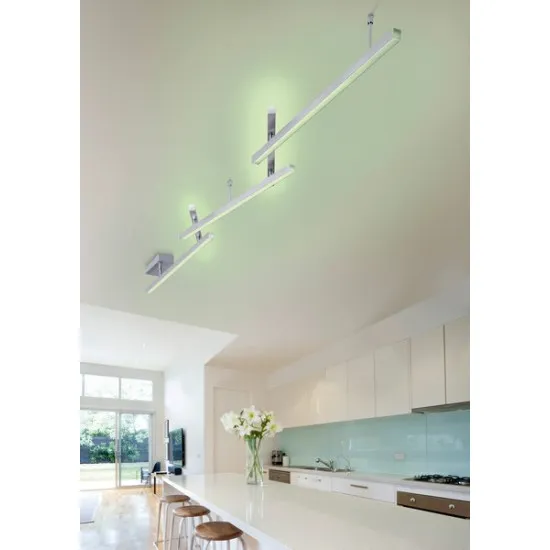 Trio Melby matt nikkel LED mennyezeti lámpa (TRI-651210507) LED 1 izzós IP20