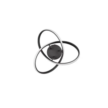 Trio Meo fekete LED mennyezeti lámpa (TRI-R62101132) LED 1 izzós IP20