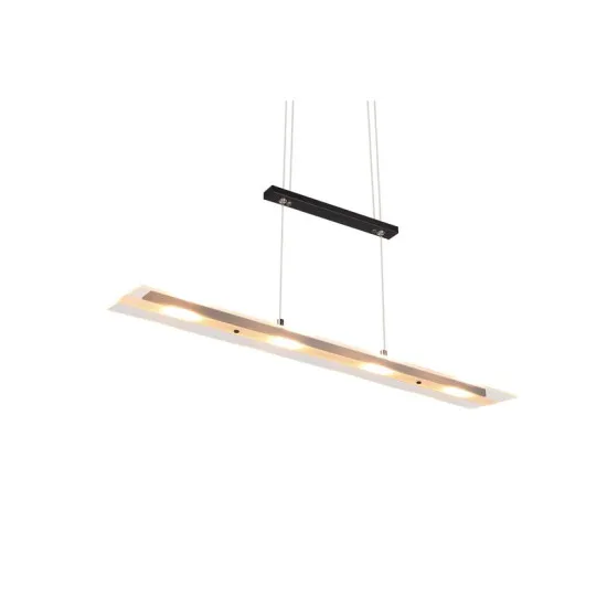 Trio Milos fekete LED függesztett lámpa (TRI-R32004132) LED 4 izzós IP20