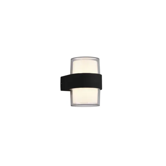 Trio Molina anracit-fehér LED kültéri falikar (TRI-R22052142) LED 2 izzós IP54