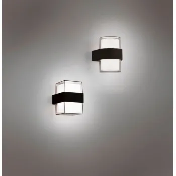 Trio Molina anracit-fehér LED kültéri falikar (TRI-R22062142) LED 2 izzós IP54